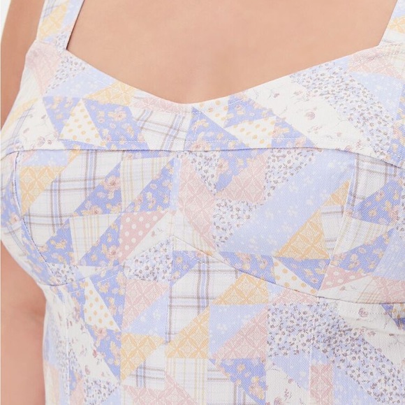 Patchwork Crop Top - Picture 2 of 4